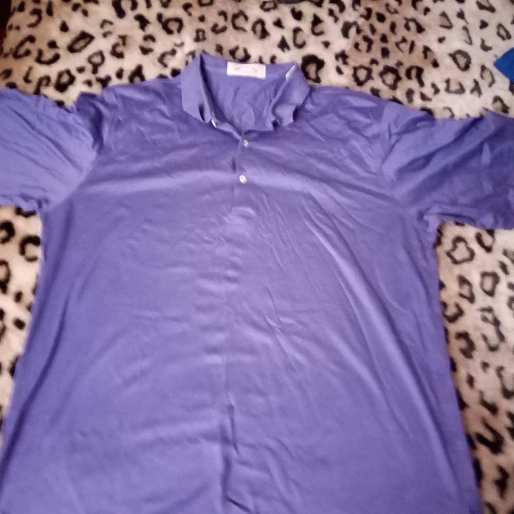 Vintage Macanudo Golf Purple Polo size XL